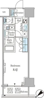 ルビア赤坂【7階】の間取り