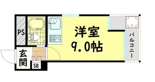 BM北堀江【6階】の間取り