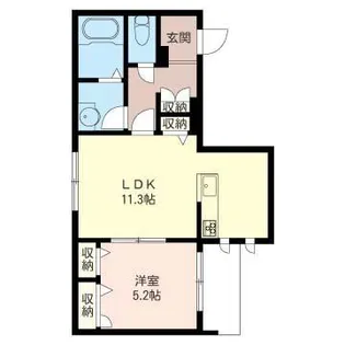 ベレオJS【1階】の間取り