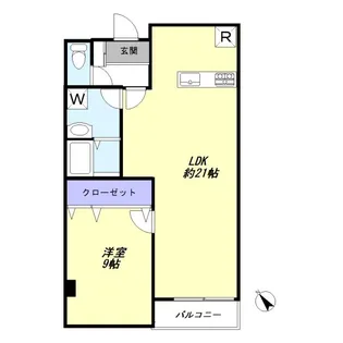 ヒルサイドコート【2階】の間取り