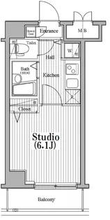 ガーラ・シティ東陽町【5階】の間取り
