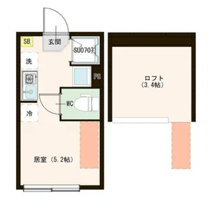 ハーモニーテラス高松I【2階】の間取り