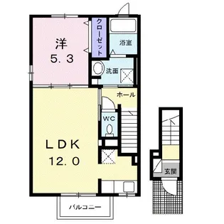 イーグレットヒルズII【2階】の間取り