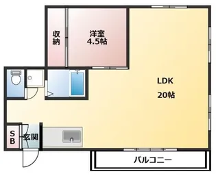 ピア相模原【2階】の間取り