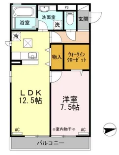 MDPマンション矢巾 B【1階】の間取り