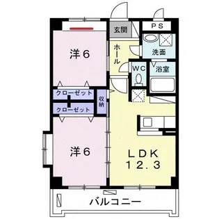 グローバル ハーモニー【3階】の間取り