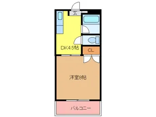 ロジュマン古賀I【1階】の間取り