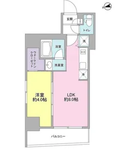 ミュプレ恵比寿【12階】の間取り