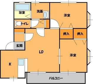 ファミーユB【2階】の間取り