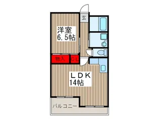 新田第5中島ハイツ【4階】の間取り