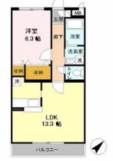 エスペランサ【4階】の間取り
