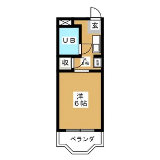ビューパレー市川【3階】の間取り