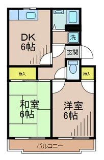 サンハイム新富【3階】の間取り