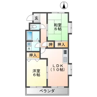 コンフォート21【2階】の間取り