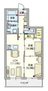 (シニア限定)藤沢陣屋小路レジデンス【1階】の間取り