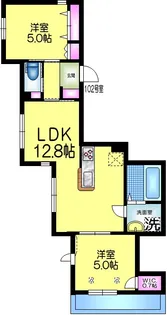 カスターニア【1階】の間取り