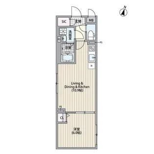 エルファーロ南麻布【1階】の間取り