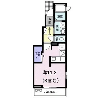 プロミネントII【1階】の間取り