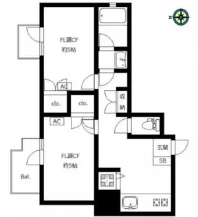 モリエール西荻【4階】の間取り