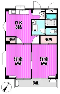 スズランハイツ【2階】の間取り
