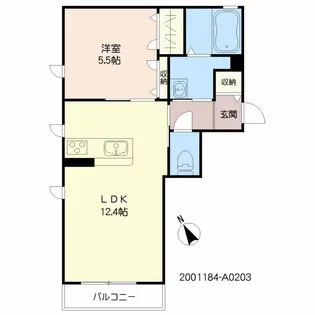 シャーメゾン日ノ出【2階】の間取り