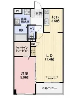 サン・フローラ南俣【2階】の間取り