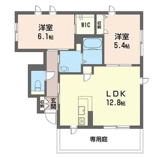 デュオパレス【1階】の間取り