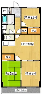 リバーサイドマンション【1階】の間取り