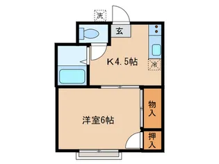 サニ―ハウス栗山1【1階】の間取り
