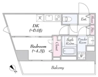 ロイジェント世田谷野沢【7階】の間取り