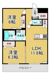 COURT RIZIERE【2階】の間取り
