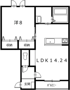 ECV(イーシブ)【1階】の間取り