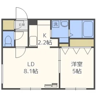 VIALATTEA美園(ヴィアラッティア美園)【2階】の間取り