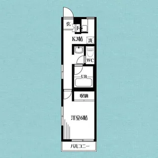 高島平ヒカリハイツ【1階】の間取り