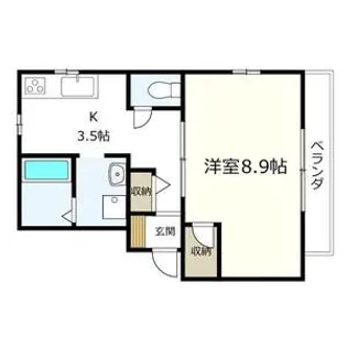 EAST KILN 織部【2階】の間取り