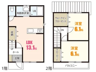 リトルWV【1階】の間取り