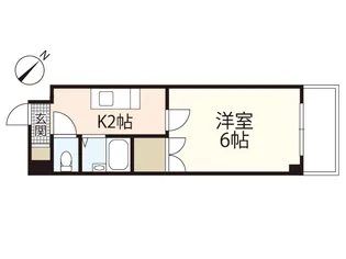 キャピタル祇園【4階】の間取り