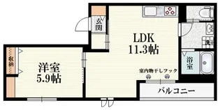 Azur高円寺【4階】の間取り
