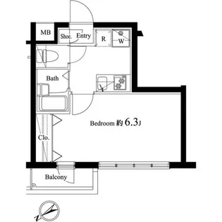 アプレシティ国分寺【3階】の間取り