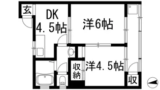 ラ・ポール伊丹【3階】の間取り