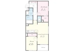 Le SOLEIL(ル・ソレイユ)【3階】の間取り