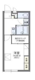 レオパレスアーベントロート【1階】の間取り