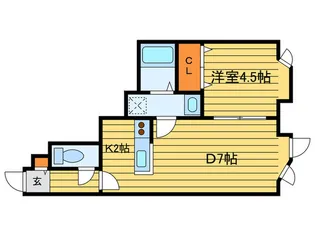 マリ-西岡【3階】の間取り