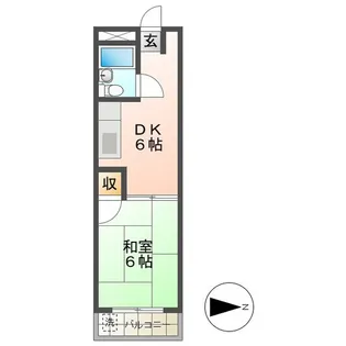 アバンハウスI【2階】の間取り