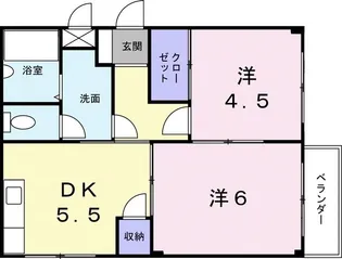 エルディムナカタ【2階】の間取り