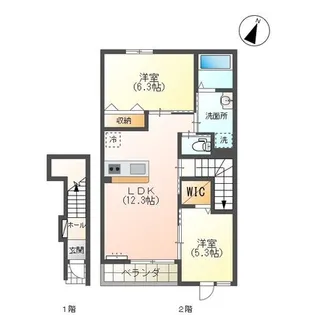 コーンポピー【2階】の間取り