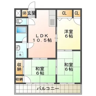 コーポ小池【1階】の間取り