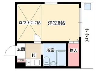 ハイツ上社【2階】の間取り