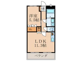 グレイス・ビィラII【1階】の間取り