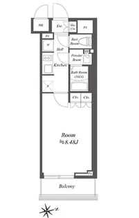 ブランシエスタ荻窪【2階】の間取り